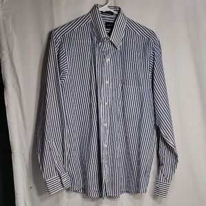 Gant Blue and White Striped Dress Shirt